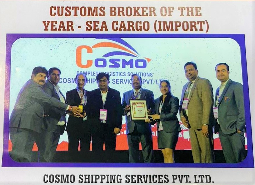 Cosmo wins Customs Broker of the Year - Sea Cargo (Import)